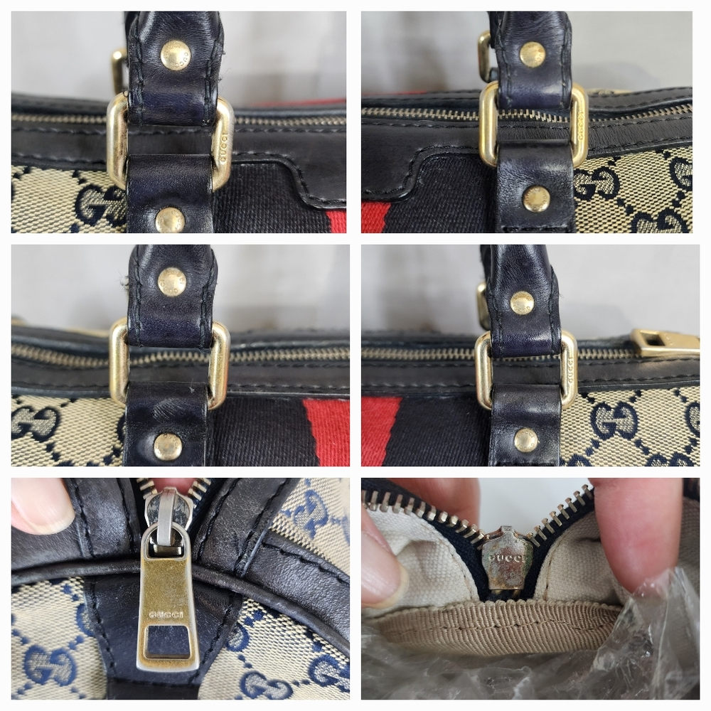 ✨️GUCCI GG Canvas Web Boston Bag - Picture 14 of 16